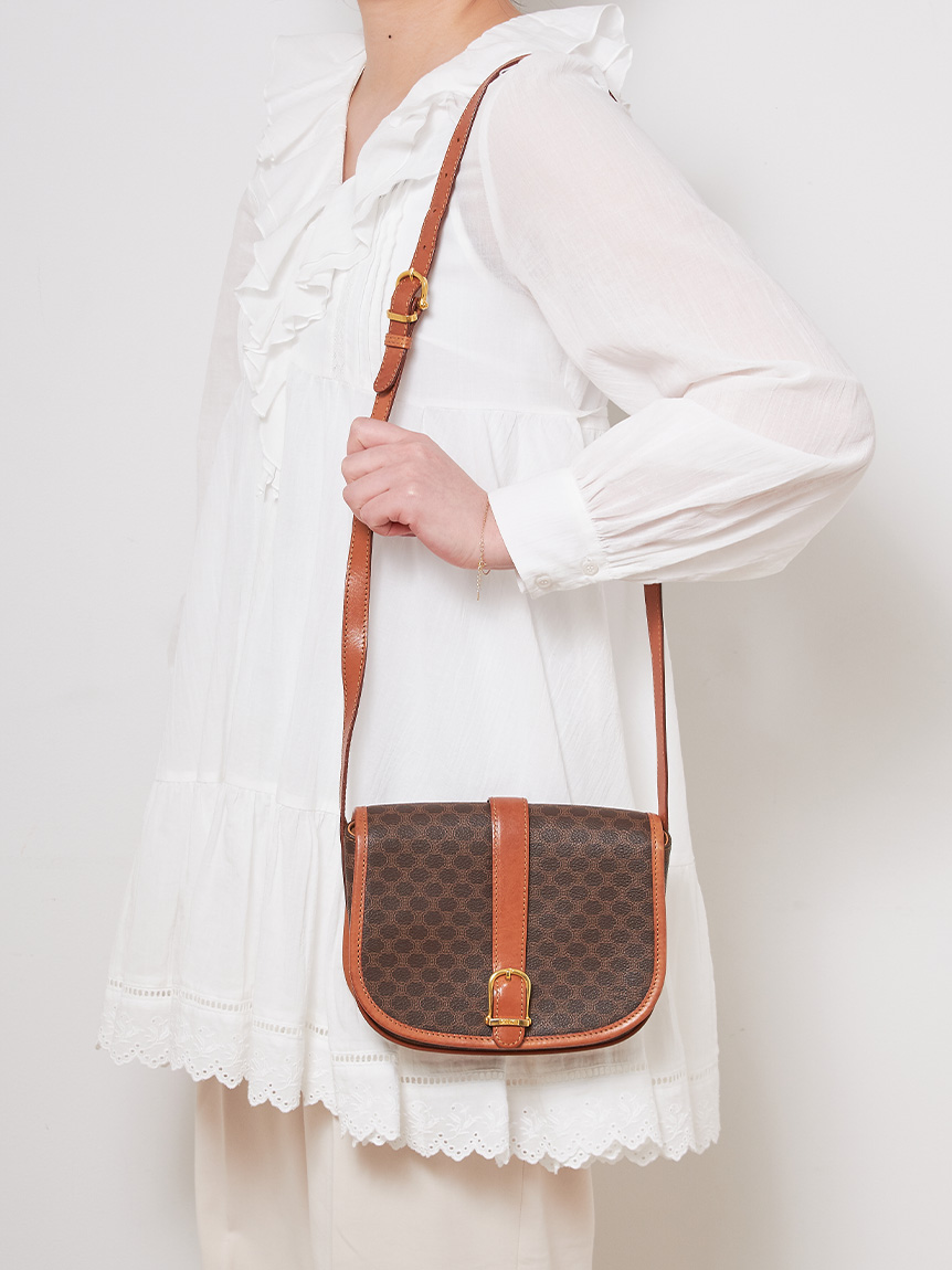 CELINE マカダムモノグラムショルダー(ヴィンテージバッグ