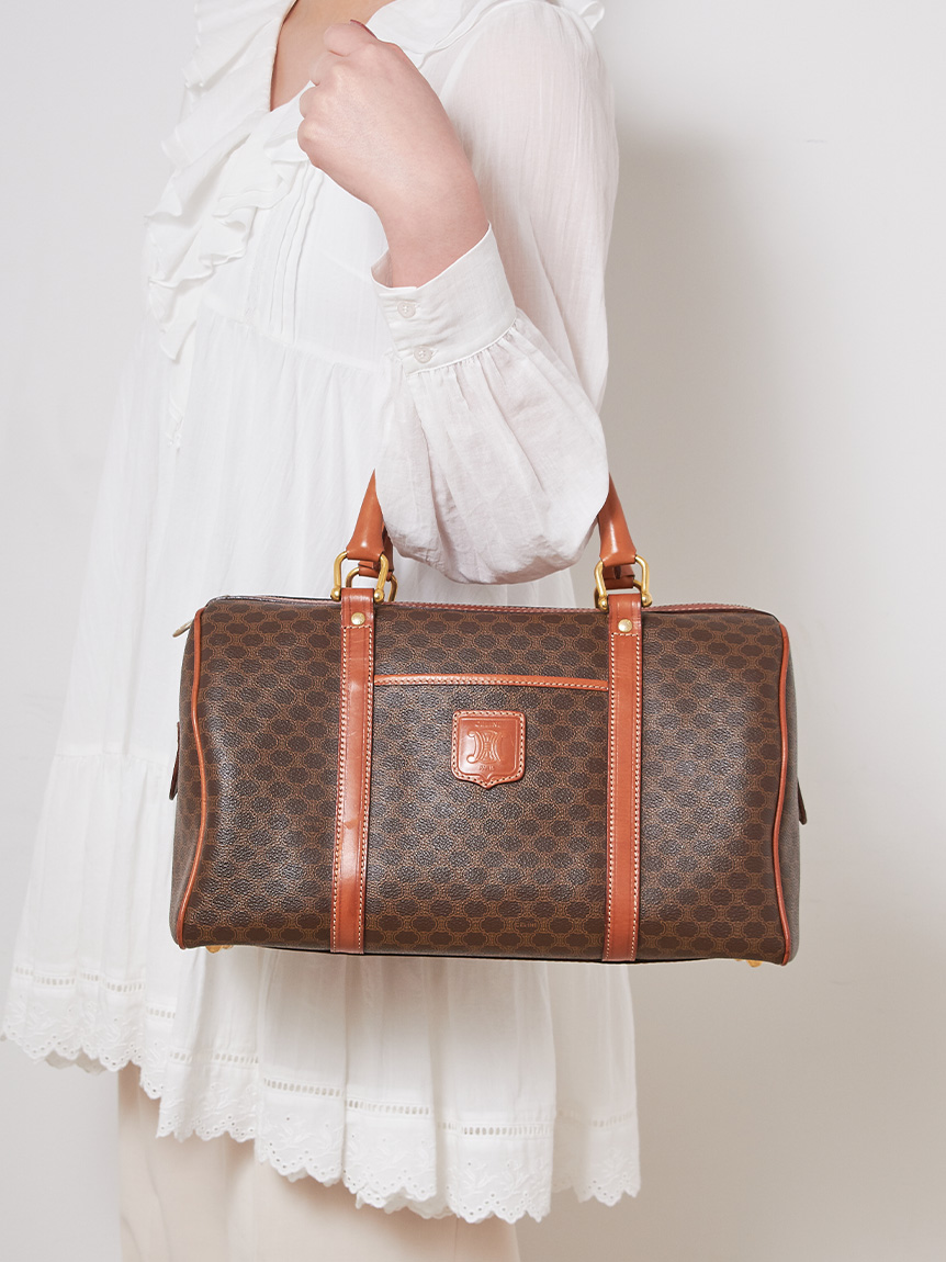CELINE マカダムモノグラムボストン ミディアムサイズ(ヴィンテージ