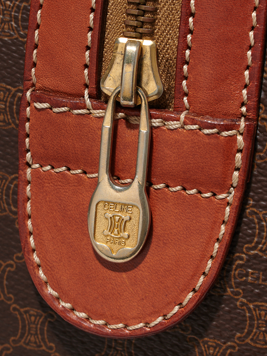 CELINE マカダムモノグラムボストン ミディアムサイズ(ヴィンテージ