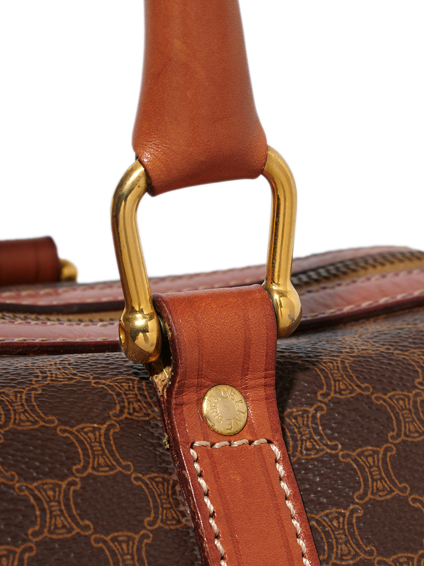 CELINE マカダムモノグラムボストン ミディアムサイズ(ヴィンテージ