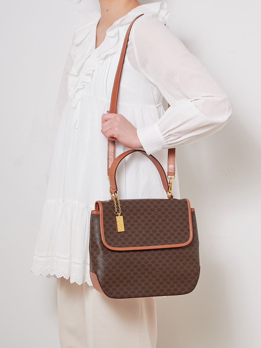 CELINE マカダムモノグラム2wayショルダー(ヴィンテージバッグ CELINE マカダムモノグラム2wayショルダー(ヴィンテージバッグ