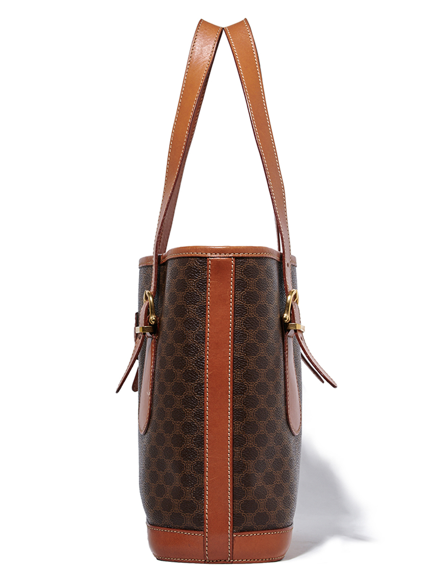CELINE マカダム モノグラムトート LILY BROWN リリーブラウン CELINE マカダムモノグラムトート(ヴィンテージバッグ)｜ヴィンテージ