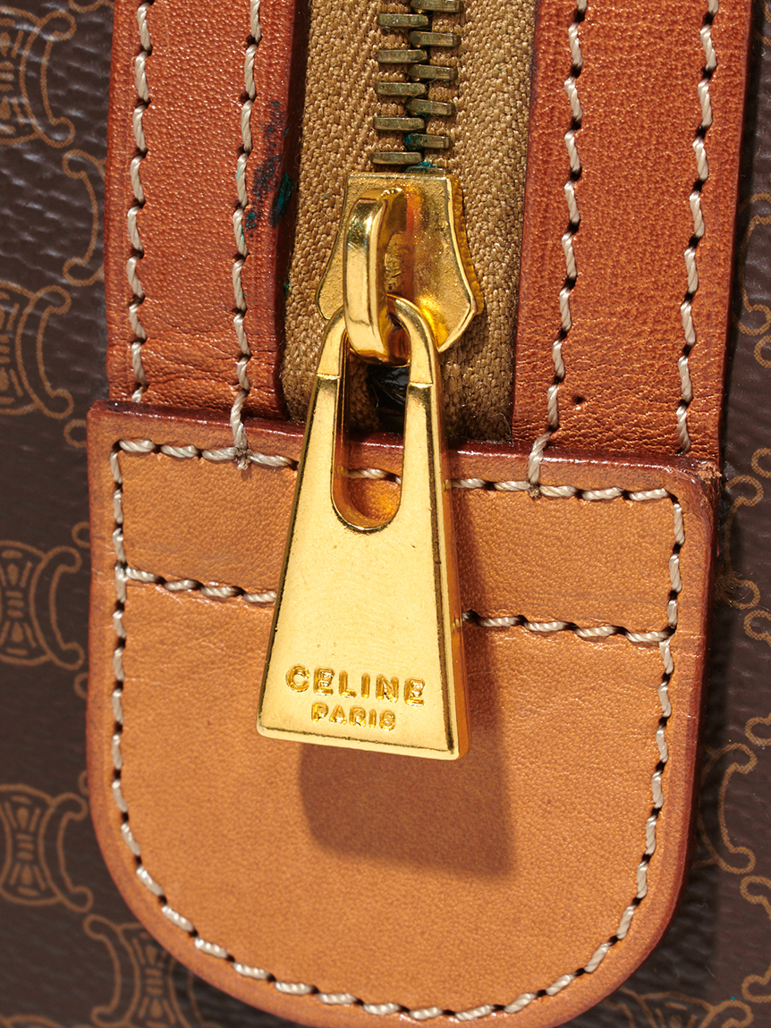 CELINE マカダムモノグラムボストン ミディアムサイズ(ヴィンテージ