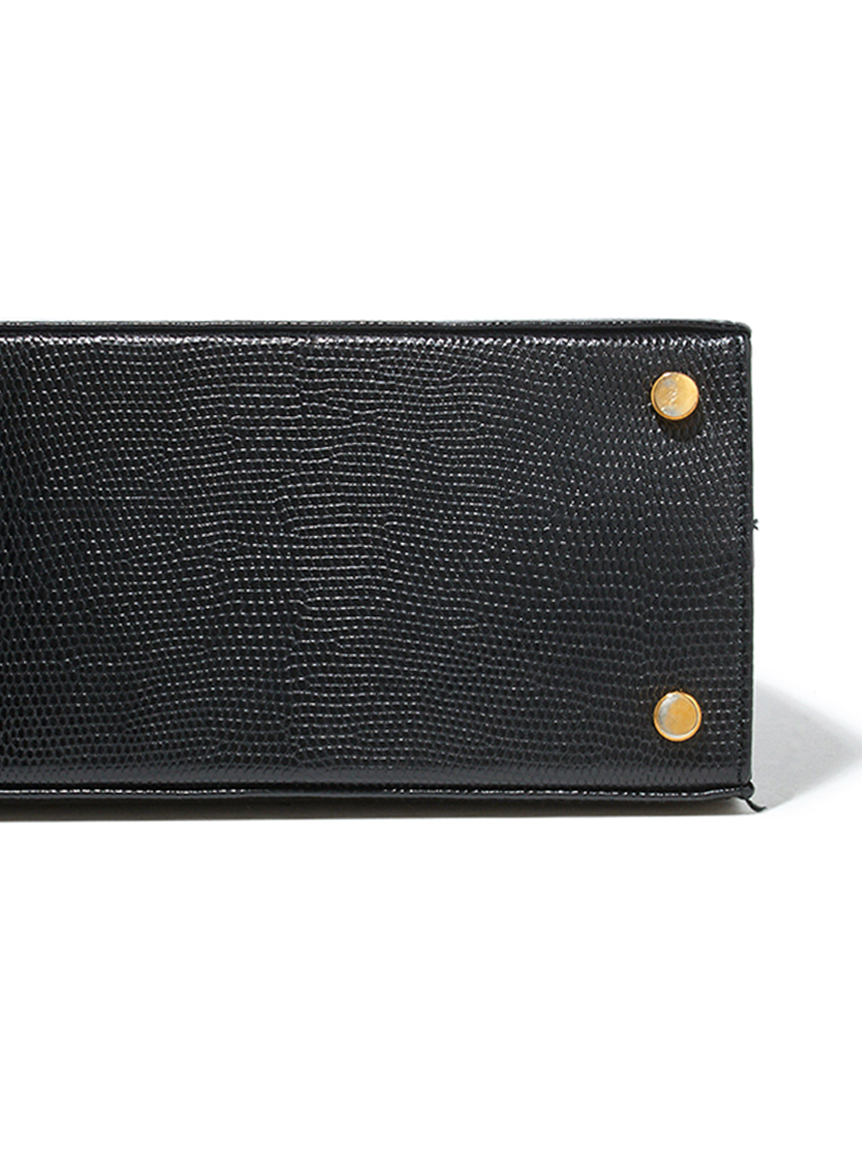 レア♡美品♡フェラガモ♡ヴァラ♡リザード Salvatore Ferragamo ヴァラ型押リザードハンドバッグ(ヴィンテージ