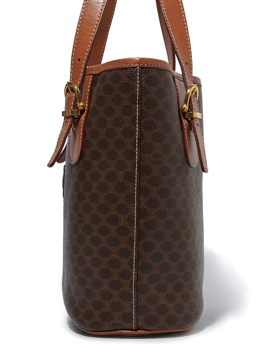 CELINE マカダム モノグラムトート LILY BROWN リリーブラウン CELINEマカダムモノグラムトート(ヴィンテージバッグ)｜ヴィンテージ