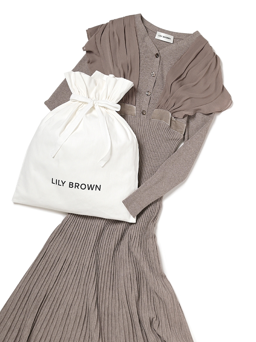 セルフラッピング】LILY BROWN ショッパー付きギフト巾着(M