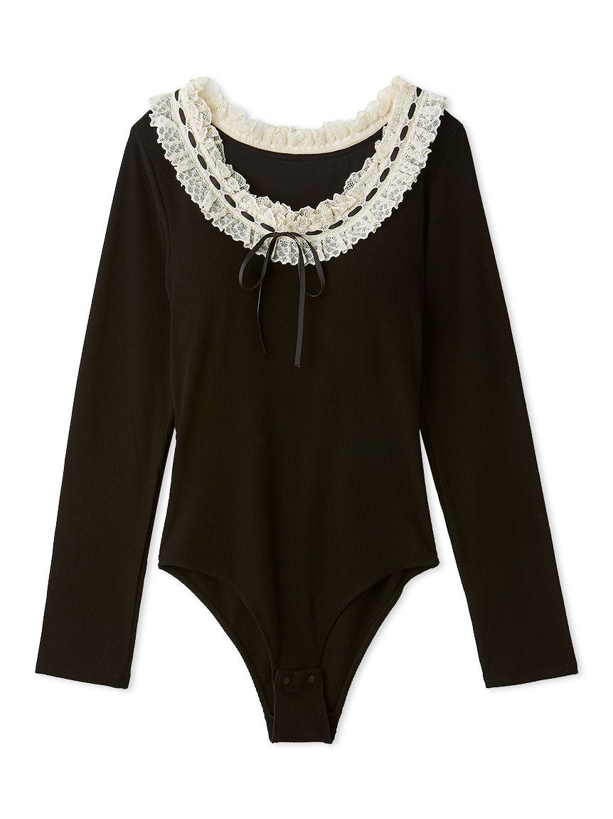 LILY BROWN Lingerie】フリルレースボディスーツ(その他)｜インナー