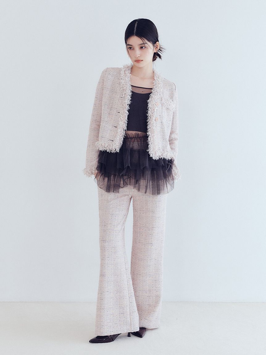 LILY BROWN Lingerie】カップ付フリルチュールキャミ(その他