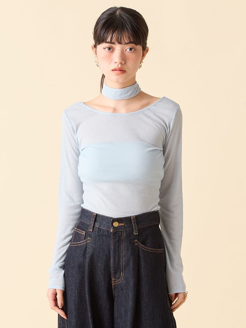 LILY BROWN Lingerie】バンドゥ付き2wayボディスーツ(Tシャツ