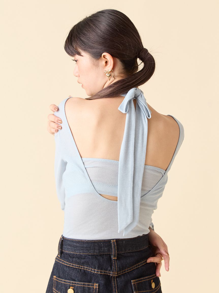tシャツ 「LILY BROWN Lingerie」バンドゥ付き2wayボディスーツ レディース LILY BROWN Lingerie】バンドゥ付き2wayボディスーツ(Tシャツ