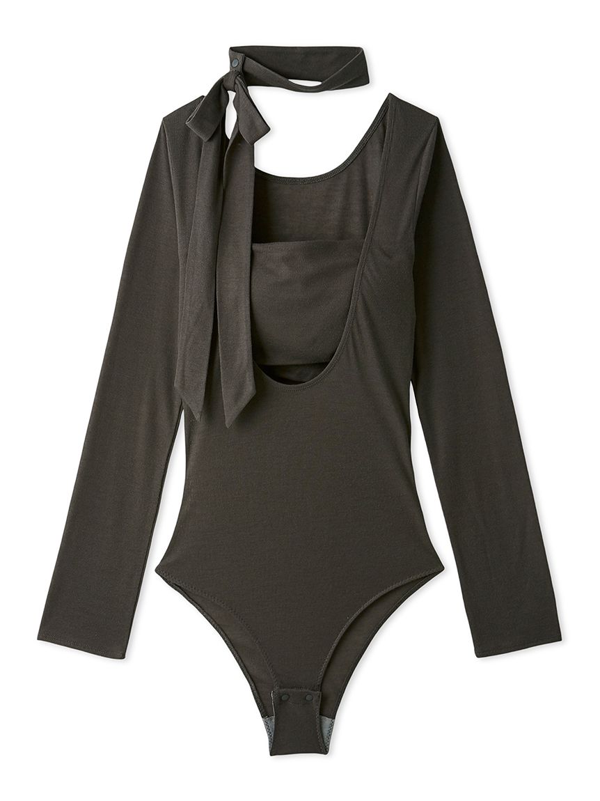 LILY BROWN Lingerie】バンドゥ付き2wayボディスーツ(Tシャツ