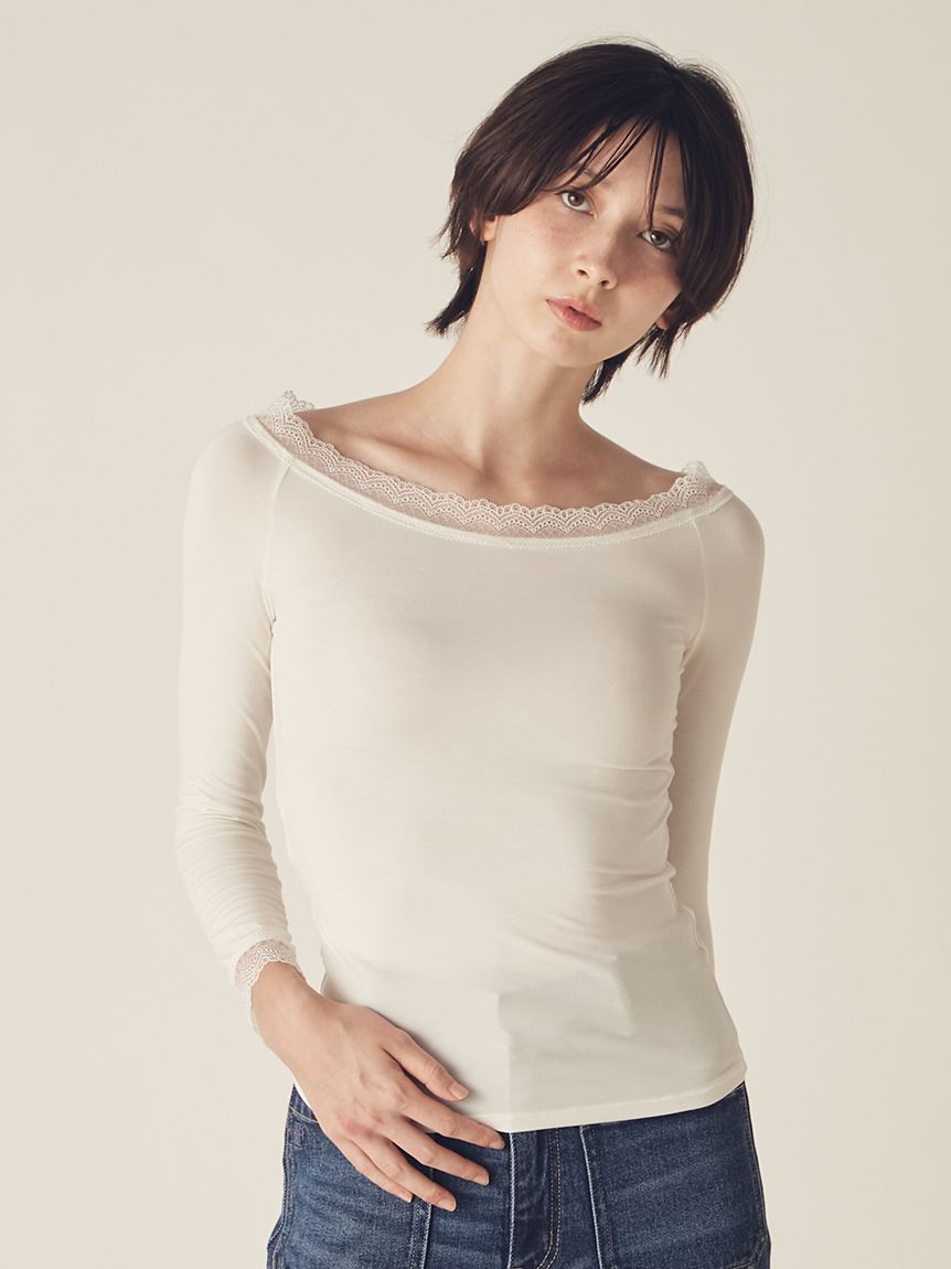 LILY BROWN Lingerie】メルティヒートオフショルダー（吸湿発熱機能付