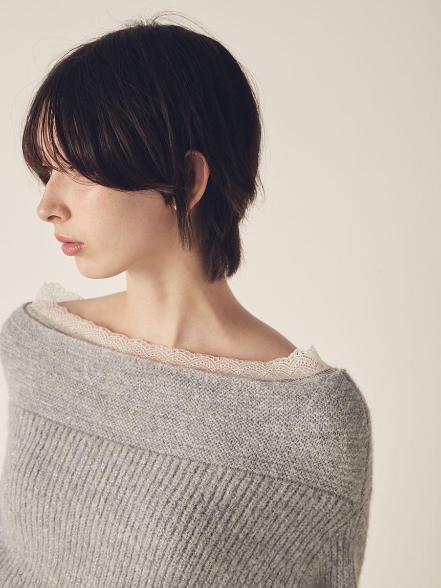 LILY BROWN Lingerie】メルティヒートオフショルダー（吸湿発熱機能付