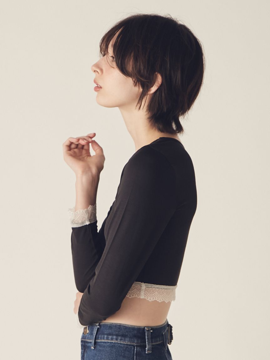 LILY BROWN Lingerie】メルティヒートクルーネック（吸湿発熱機能付