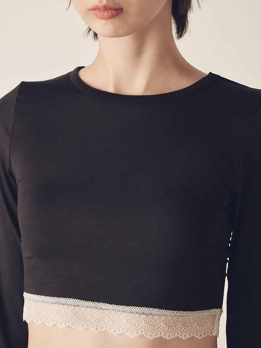 LILY BROWN Lingerie】メルティヒートクルーネック（吸湿発熱機能付