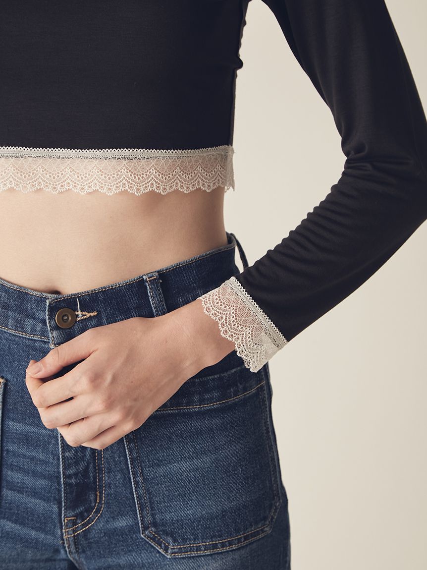 LILY BROWN Lingerie】メルティヒートクルーネック（吸湿発熱機能付