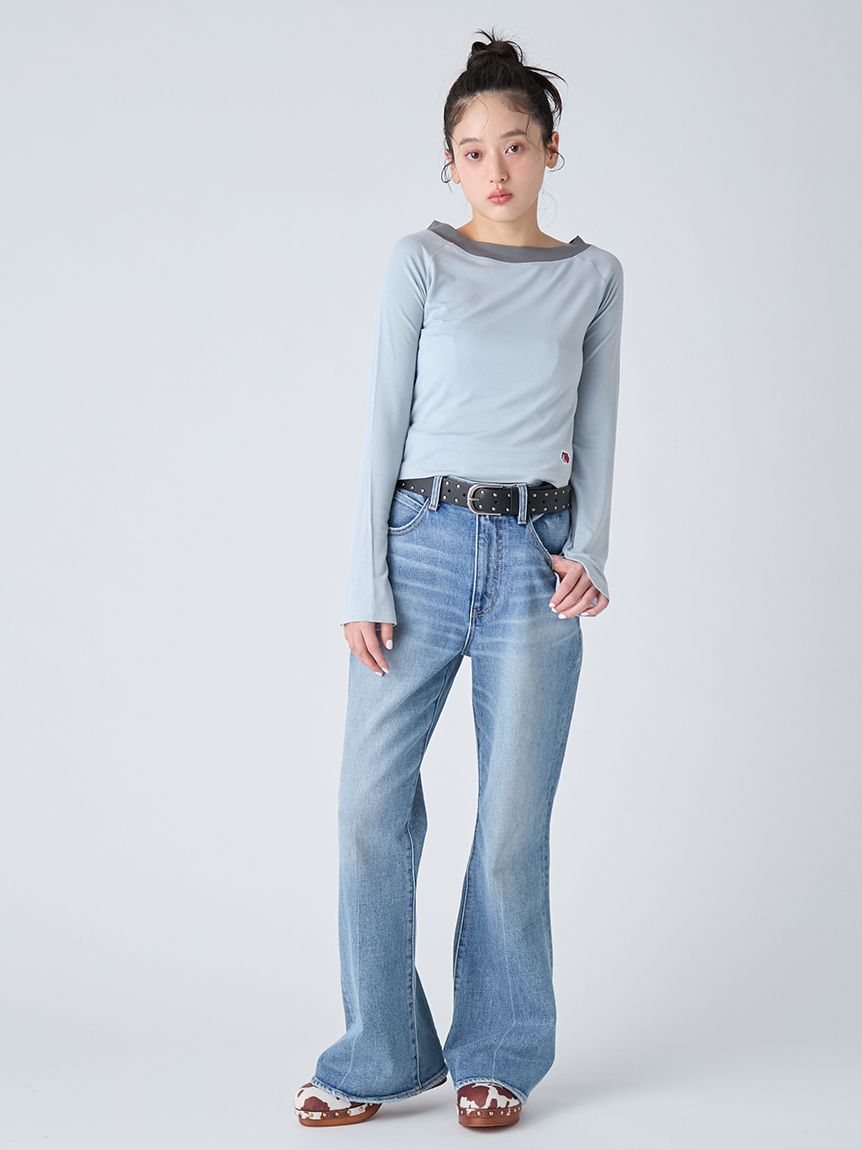 Fruit of the Loom×LILY BROWN/2wayオフショルダートップス(Tシャツ