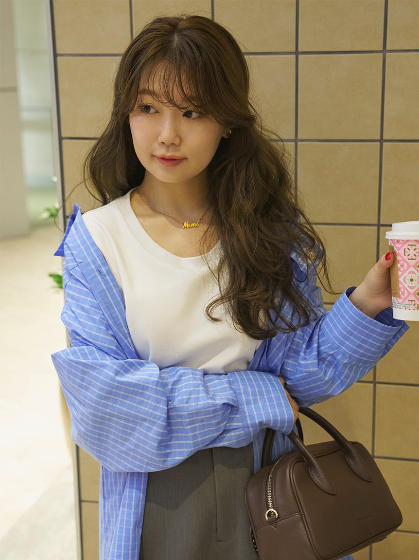 骨格タイプ別カップインTシャツ【ストレート】（接触冷感）(Tシャツ