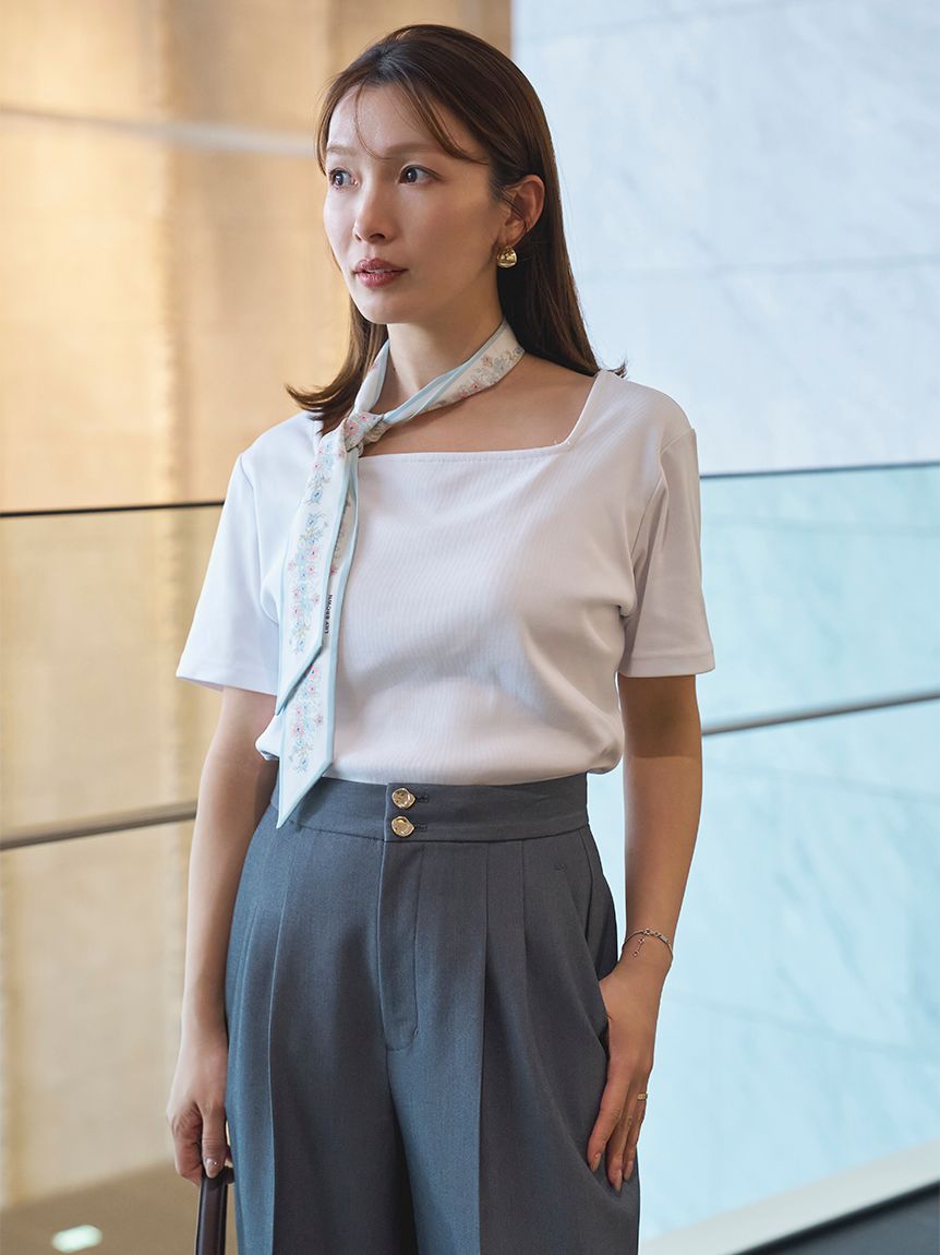 骨格タイプ別カップインTシャツ【ナチュラル】（接触冷感）(Tシャツ