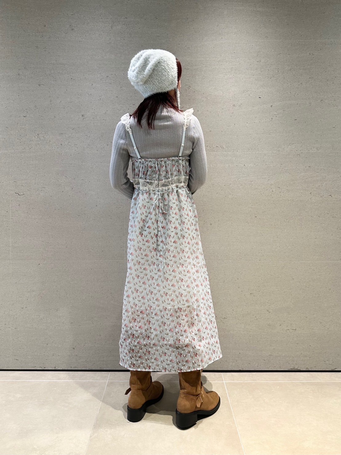 LILY BROWN Lingerie×ANNA SUI】カップ付きキャミワンピース