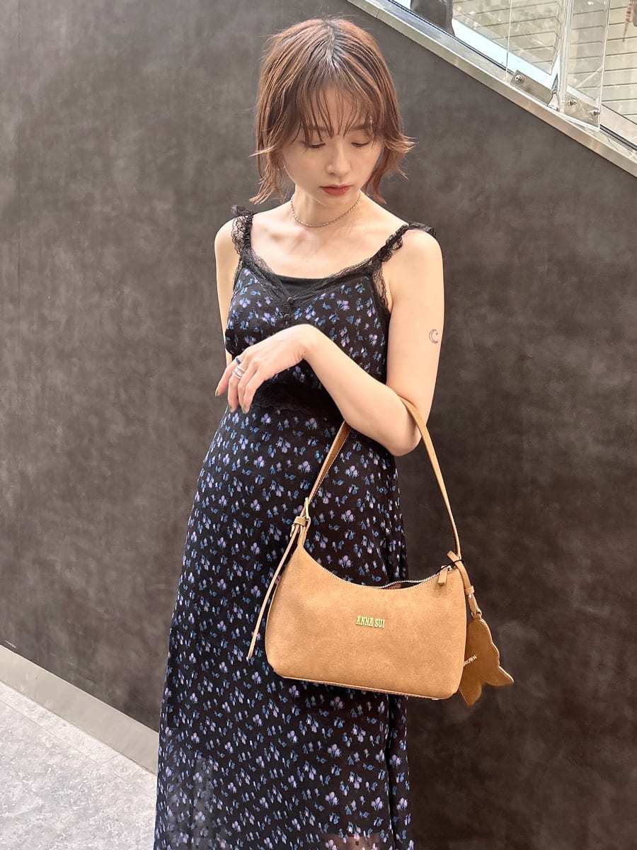 LILY BROWN Lingerie×ANNA SUI】カップ付きキャミワンピース(マキシ