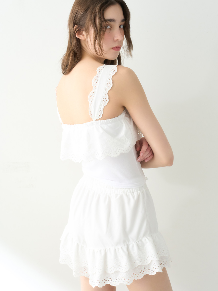 LILY BROWN Lingerie】レーシーショートパンツ(セットアップ