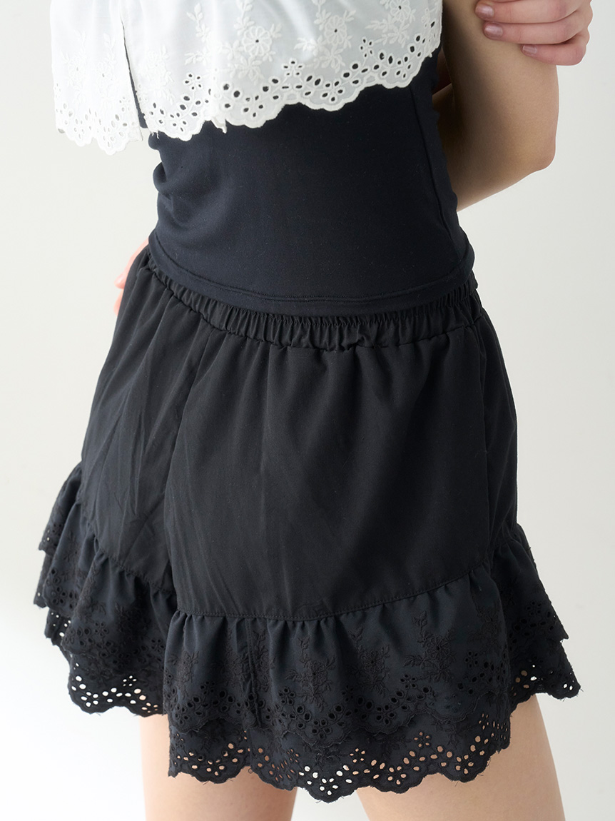 LILY BROWN Lingerie レーシーショートパンツ WHT リリーブラウン LILY BROWN 【LILY BROWN Lingerie】レーシー