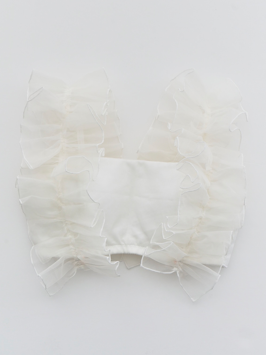 LILY BROWN Lingerie】ライククロスストラップレス / シルクフリル