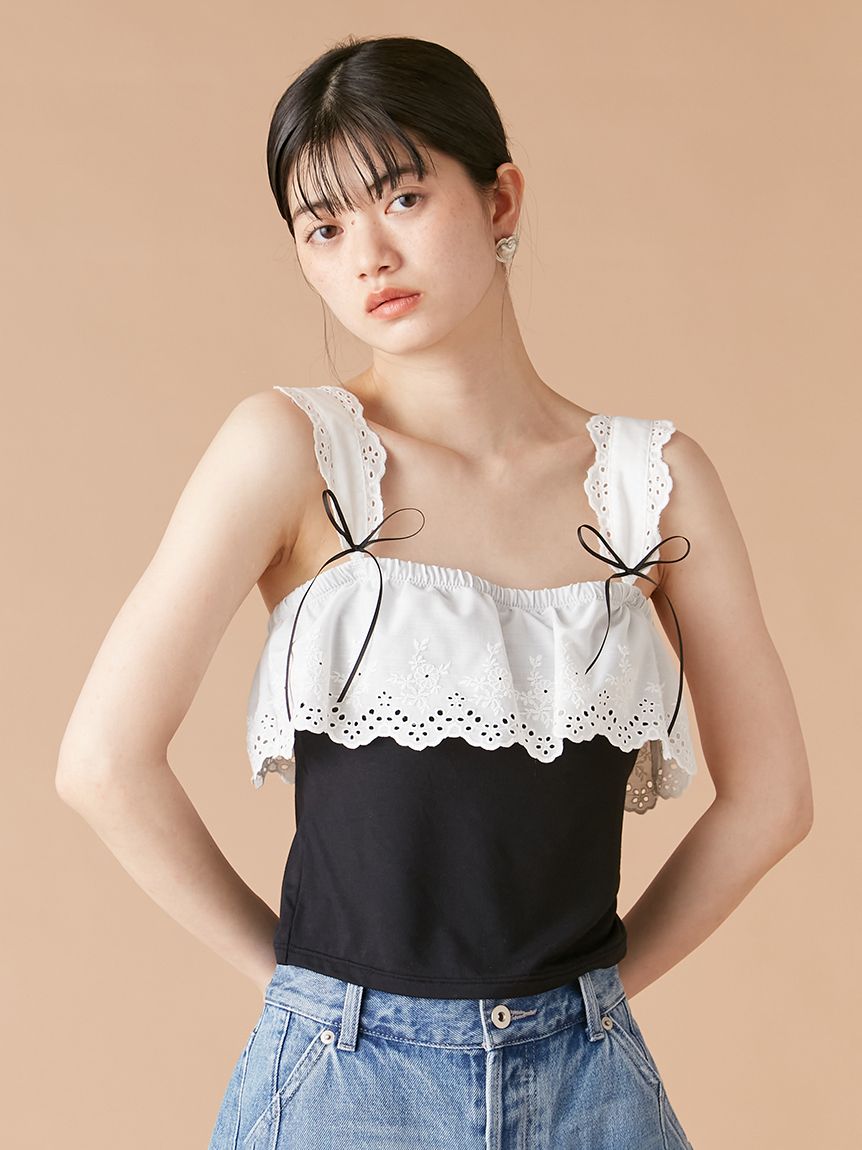 LILY BROWN Lingerie】2wayレーシーカップイントップス