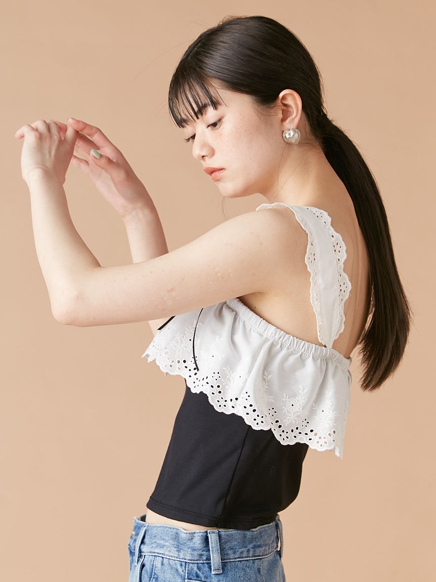 LILY BROWN Lingerie】2wayレーシーカップイントップス