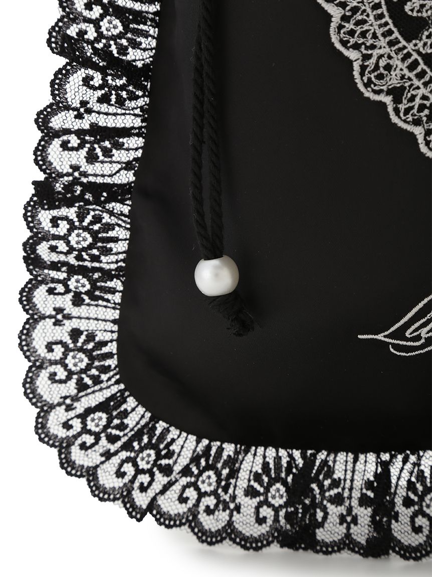 LILY BROWN Lingerie】Love letterサテンレースポーチ(雑貨