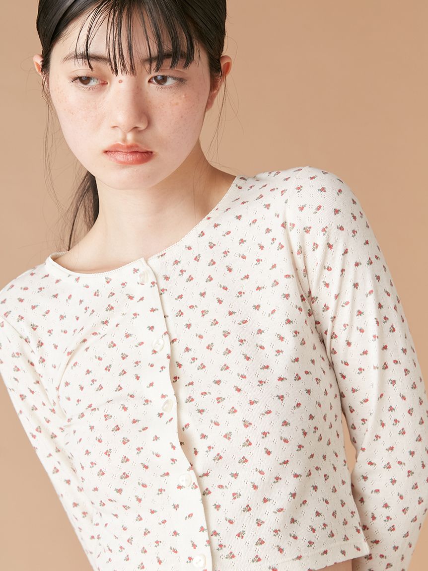 リリー 針抜きカットカーディガン(カーディガン)｜トップス｜LILY BROWN