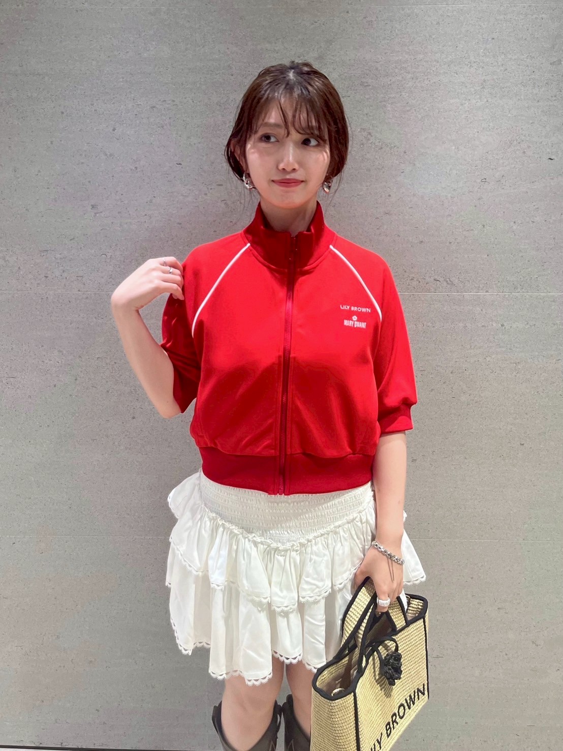 【LILY BROWN×MARY QUANT】ハーフスリーブトラックジャケット LILY BROWN×MARY QUANT】ハーフスリーブトラックジャケット