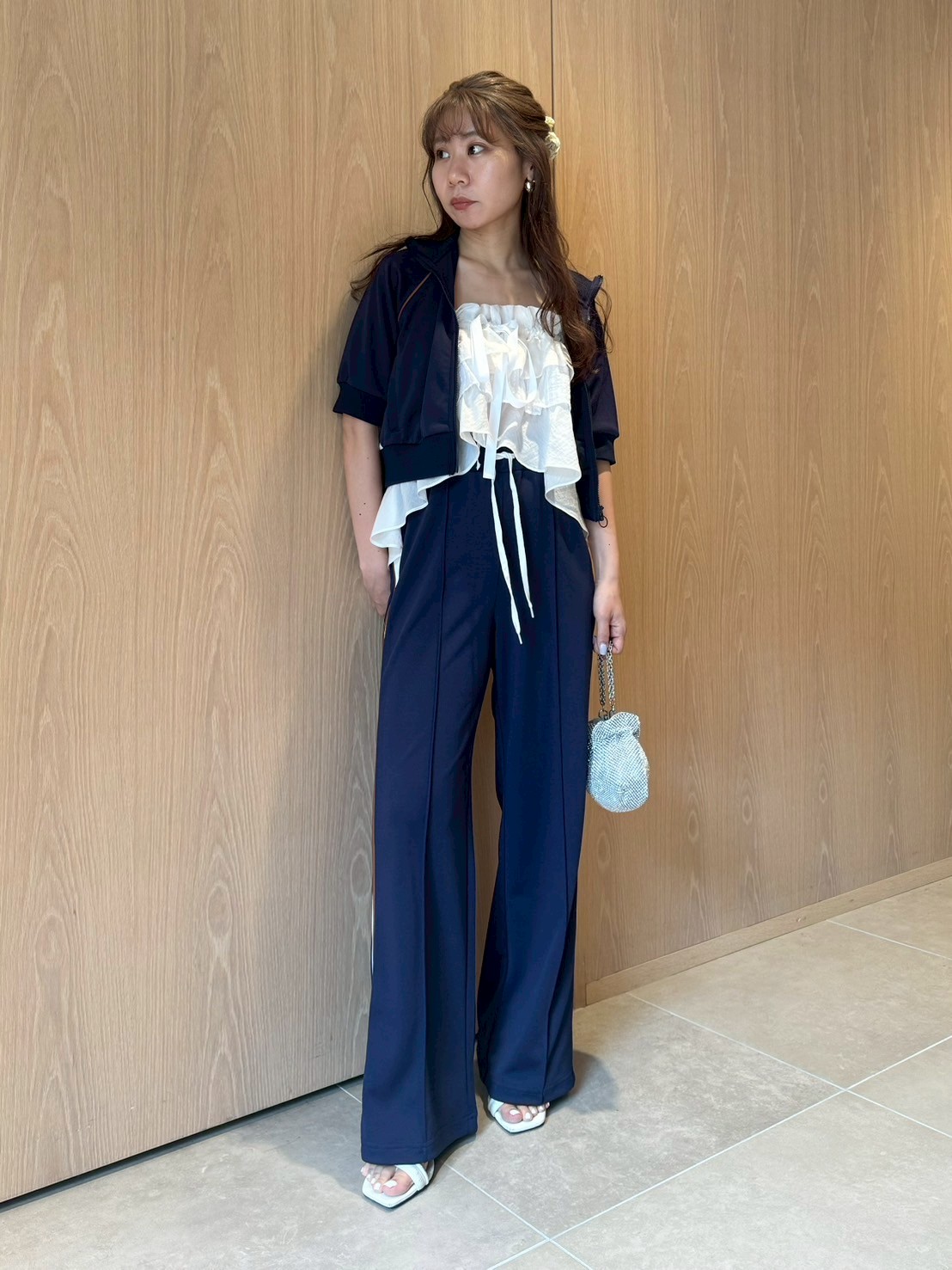LILY BROWN×MARY QUANT】ハーフスリーブトラックジャケット