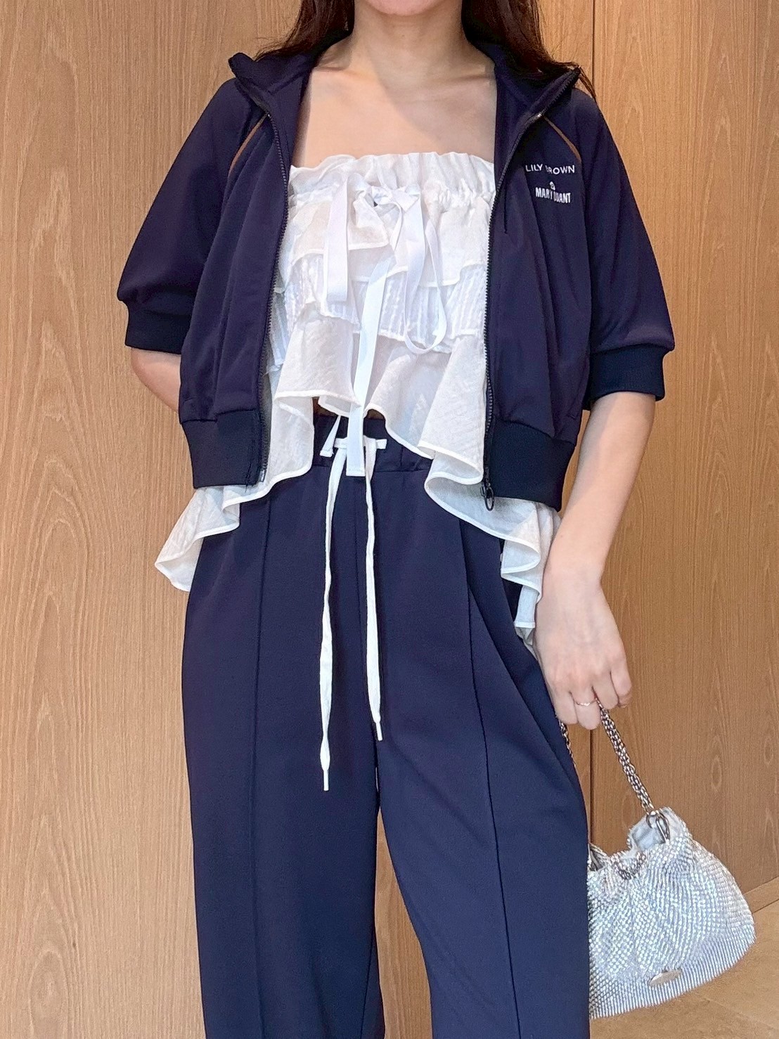 LILY BROWN×MARY QUANT】ハーフスリーブトラックジャケット