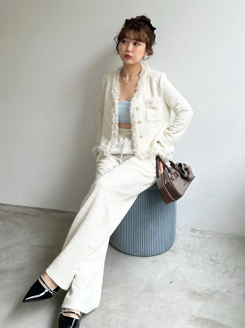 美品*Lily Brown リリーブラウン　ツイード　ジャケット LILY BROWN（リリーブラウン）の「ツイードジャケット（ノー