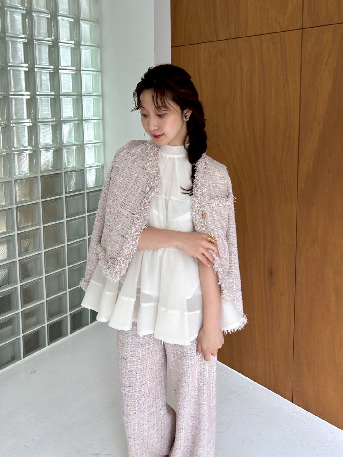 カットツイードフリンジジャケット(ジャケット)｜アウター｜LILY BROWN