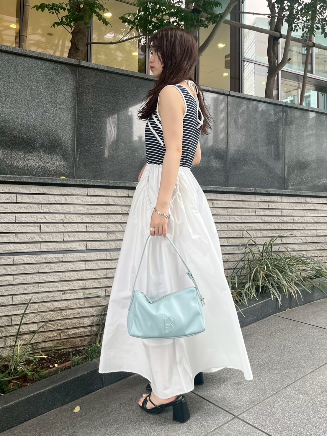 LILY BROWN ロングワンピース サイズ1 結婚式 ヴィンテージカラーデザインワンピース(マキシ・ロング