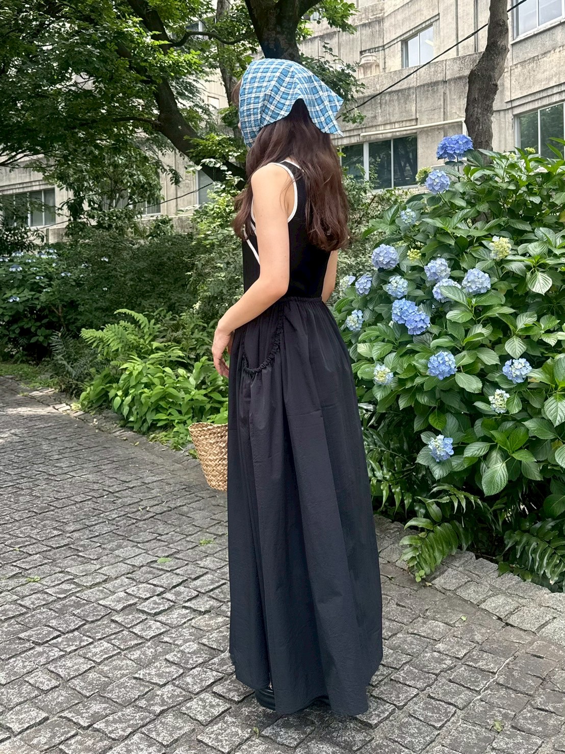 LILY BROWN クロスたデザインドッキングワンピース クロスデザインドッキングワンピース(マキシ・ロングワンピース