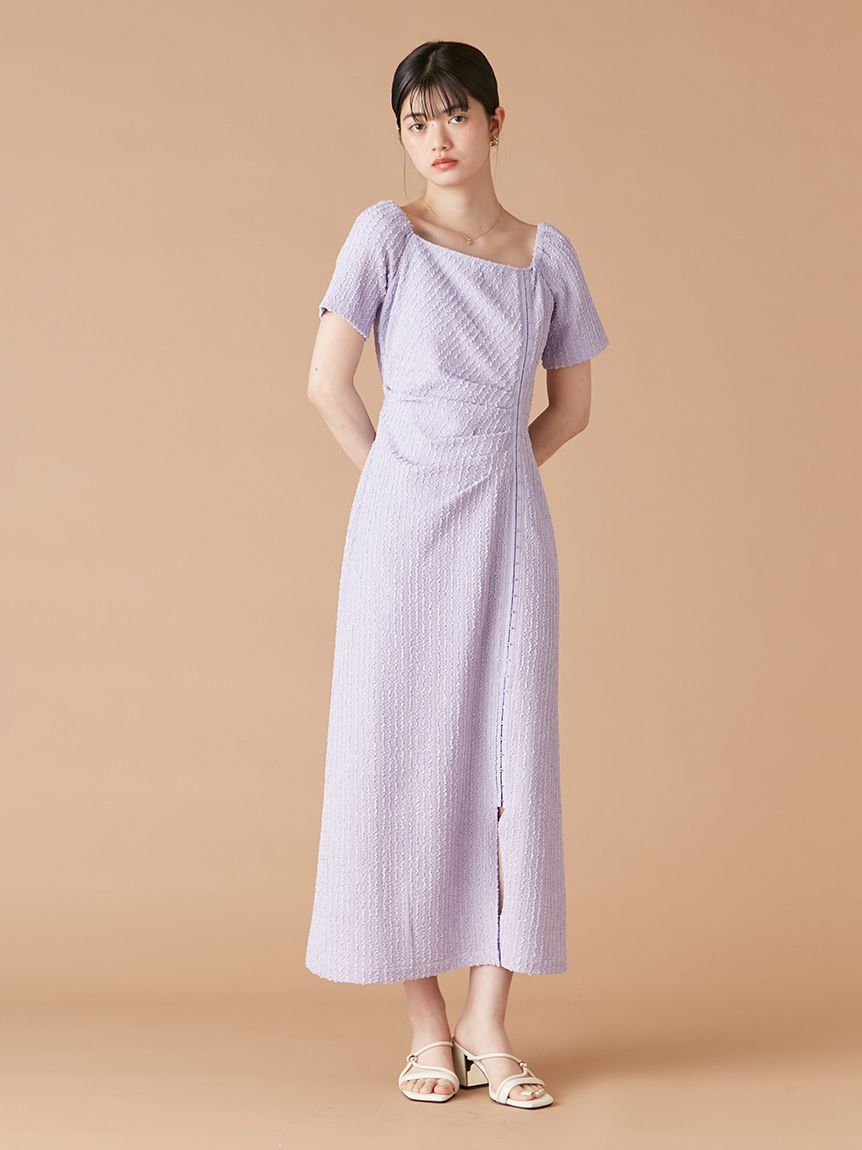 デコルテカットワンピース(マキシ・ロングワンピース)｜ワンピース