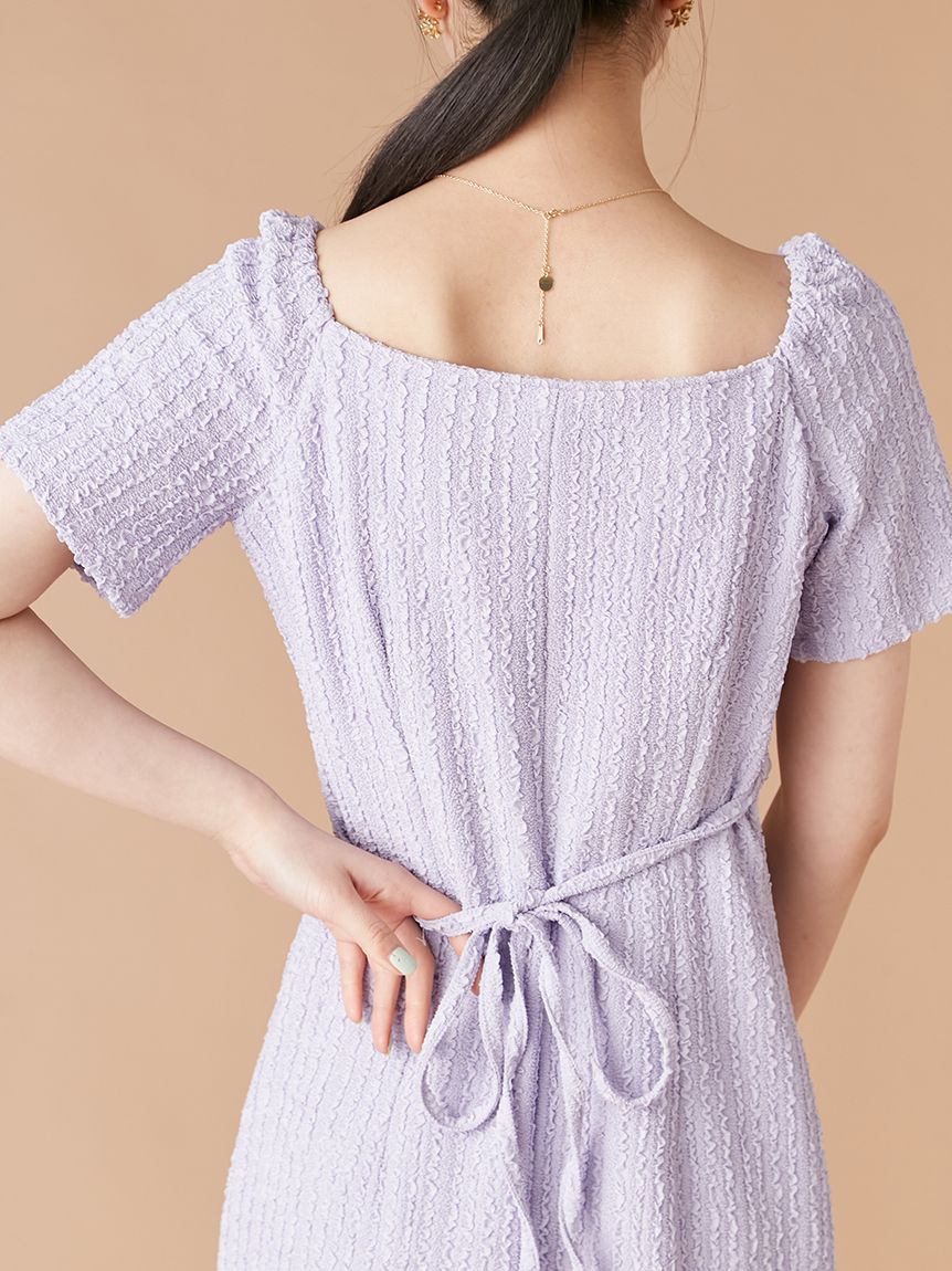 デコルテカットワンピース(マキシ・ロングワンピース)｜ワンピース