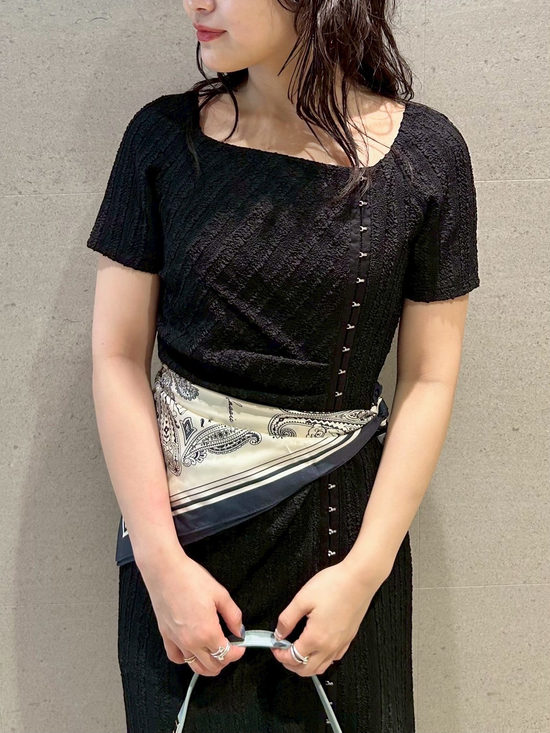 デコルテカットワンピース(マキシ・ロングワンピース)｜ワンピース