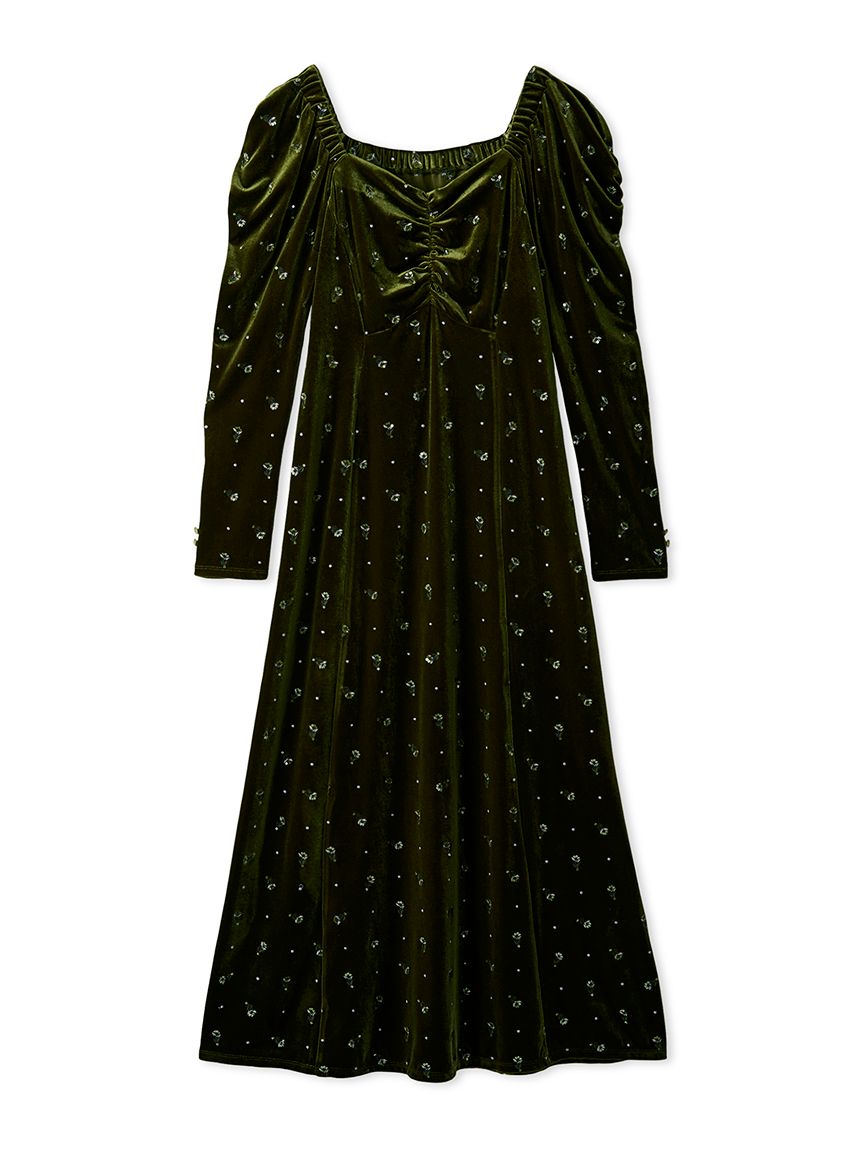 【美品】 naokitomizuka ベロアワンピース レディース 美品】 naokitomizuka ベロアワンピース レディース