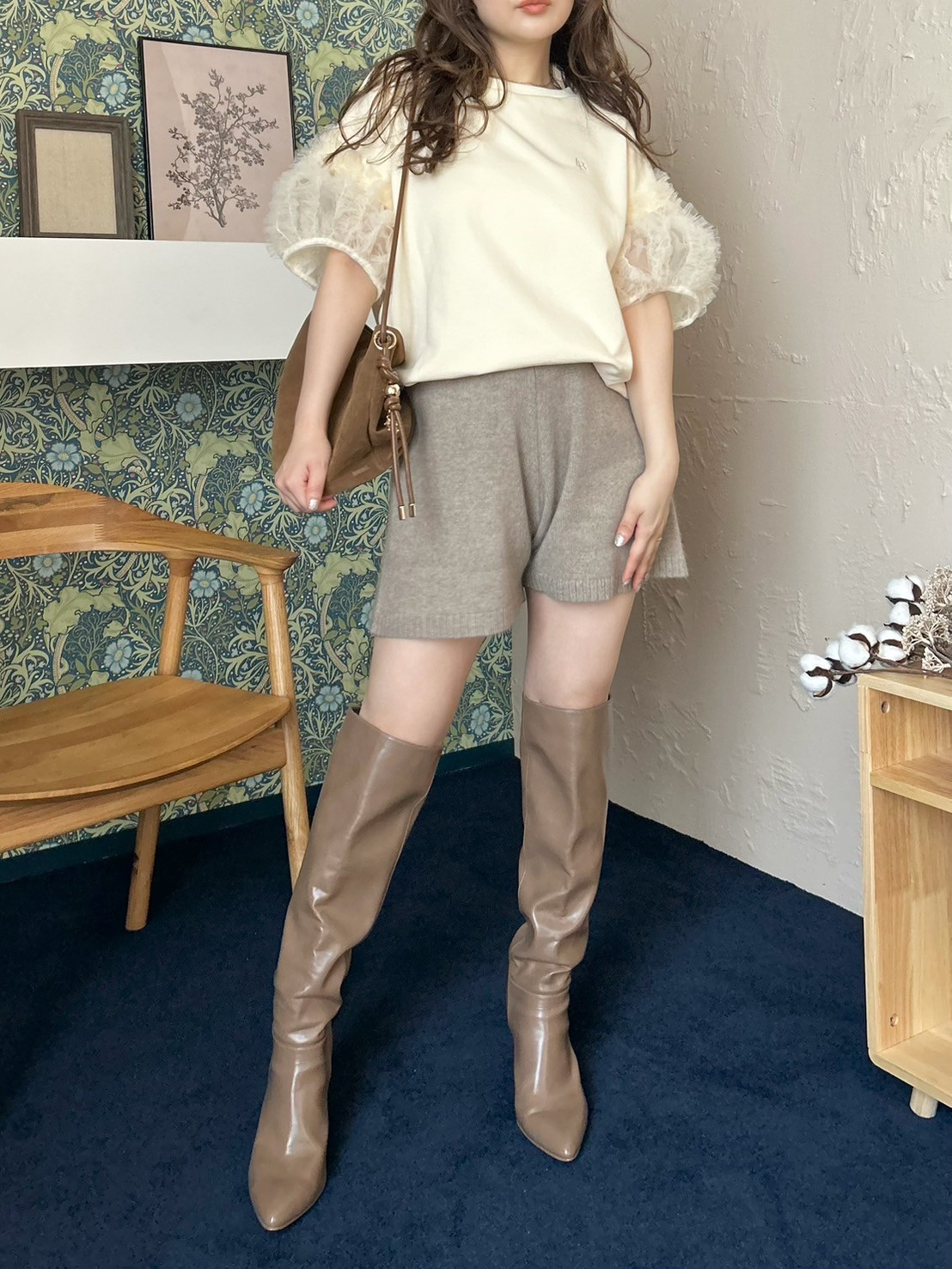 オフィシャル・MASHアプリ限定】ミニフリルスウェットワンピース(ミニ