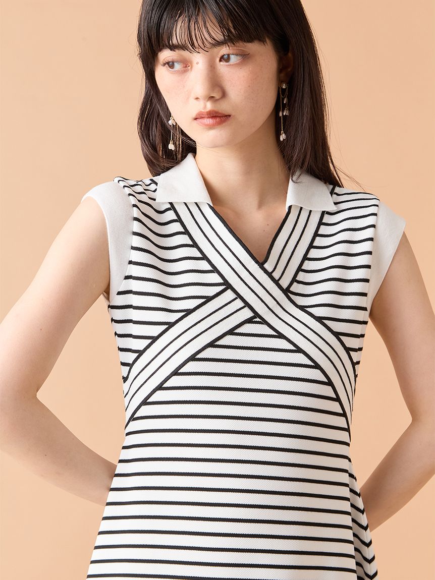 新作新品タグ付き　リリーブラウン クロスカラーワンピース 2025 新作新品タグ付き リリーブラウン♡ クロスカラーワンピース 2025