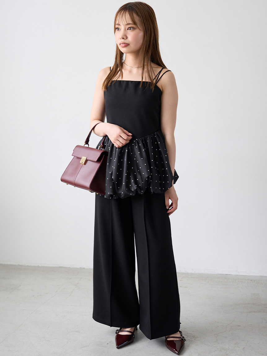 【新品】LILY BROWN セットアップ ブラック オフィシャル・MASHアプリ限定カラー】セーラーカラー