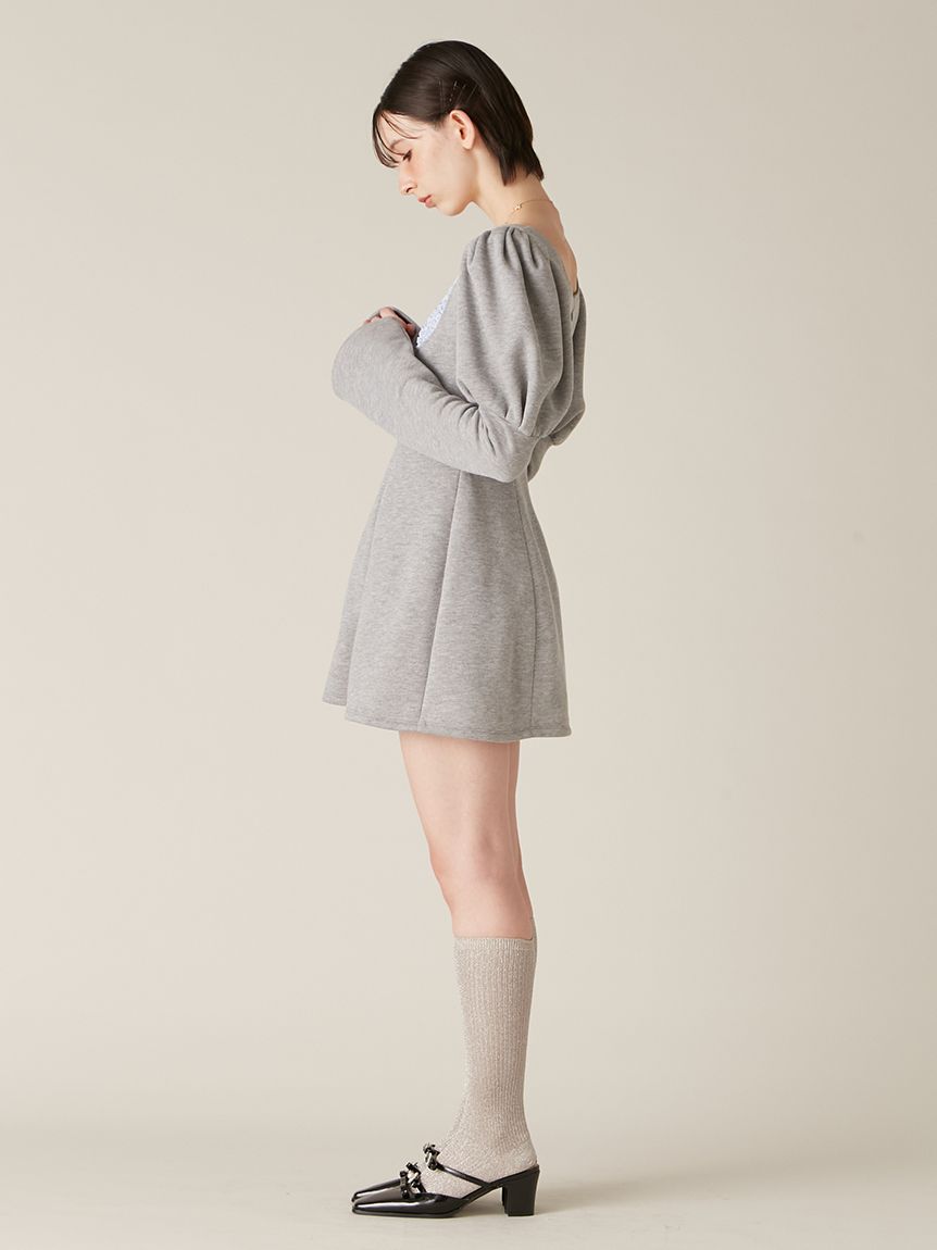 ロココ調スウェットミニワンピース(ミニワンピース)｜ワンピース｜LILY