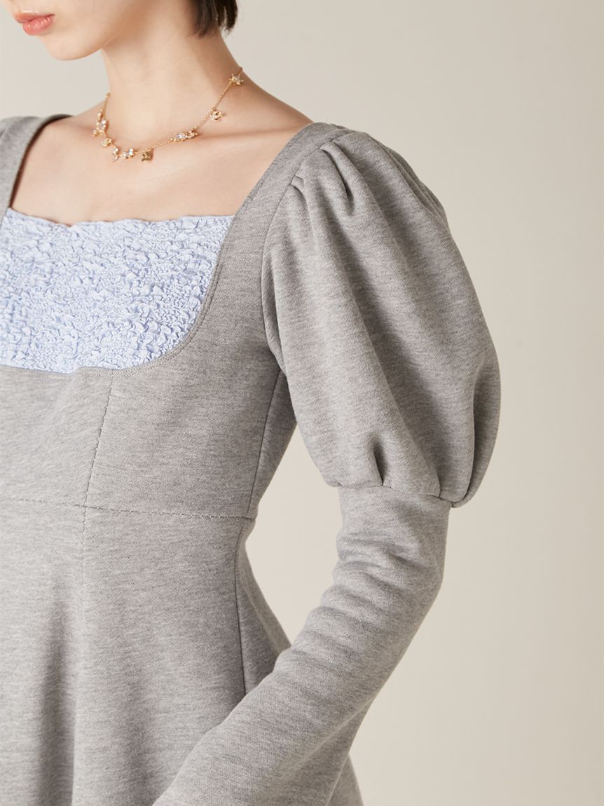 ロココ調スウェットミニワンピース(ミニワンピース)｜ワンピース｜LILY