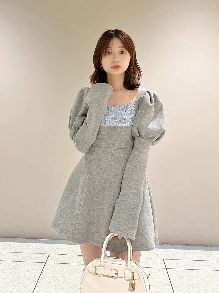 ロココ調スウェットミニワンピース(ミニワンピース)｜ワンピース｜LILY