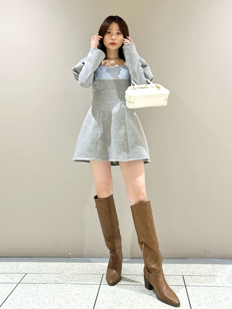 ロココ調スウェットミニワンピース(ミニワンピース)｜ワンピース｜LILY